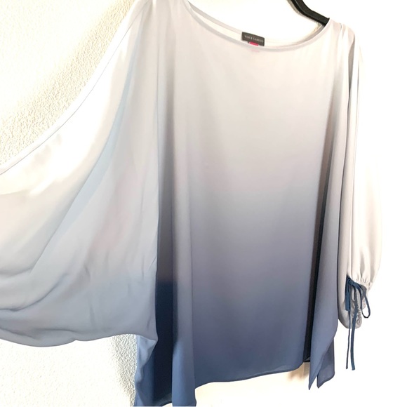Vince Camuto Ombré Bubble Sleeve Blouse - Picture 3 of 8